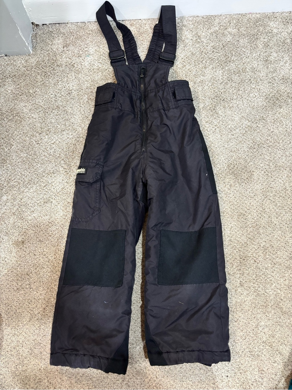 Columbia Sportswear Vertex Youth Snow Ski Bib Pants Overalls Kids Sz 4-5 Black